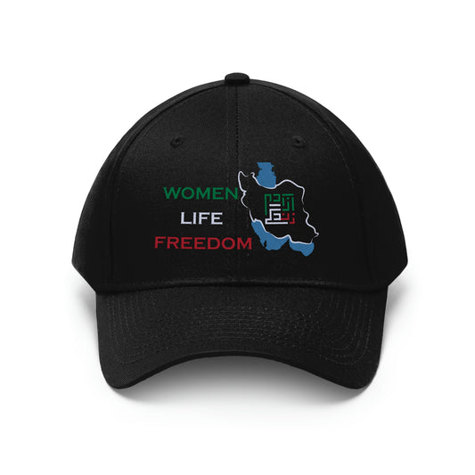 Women Life Freedom Embroidered Hat